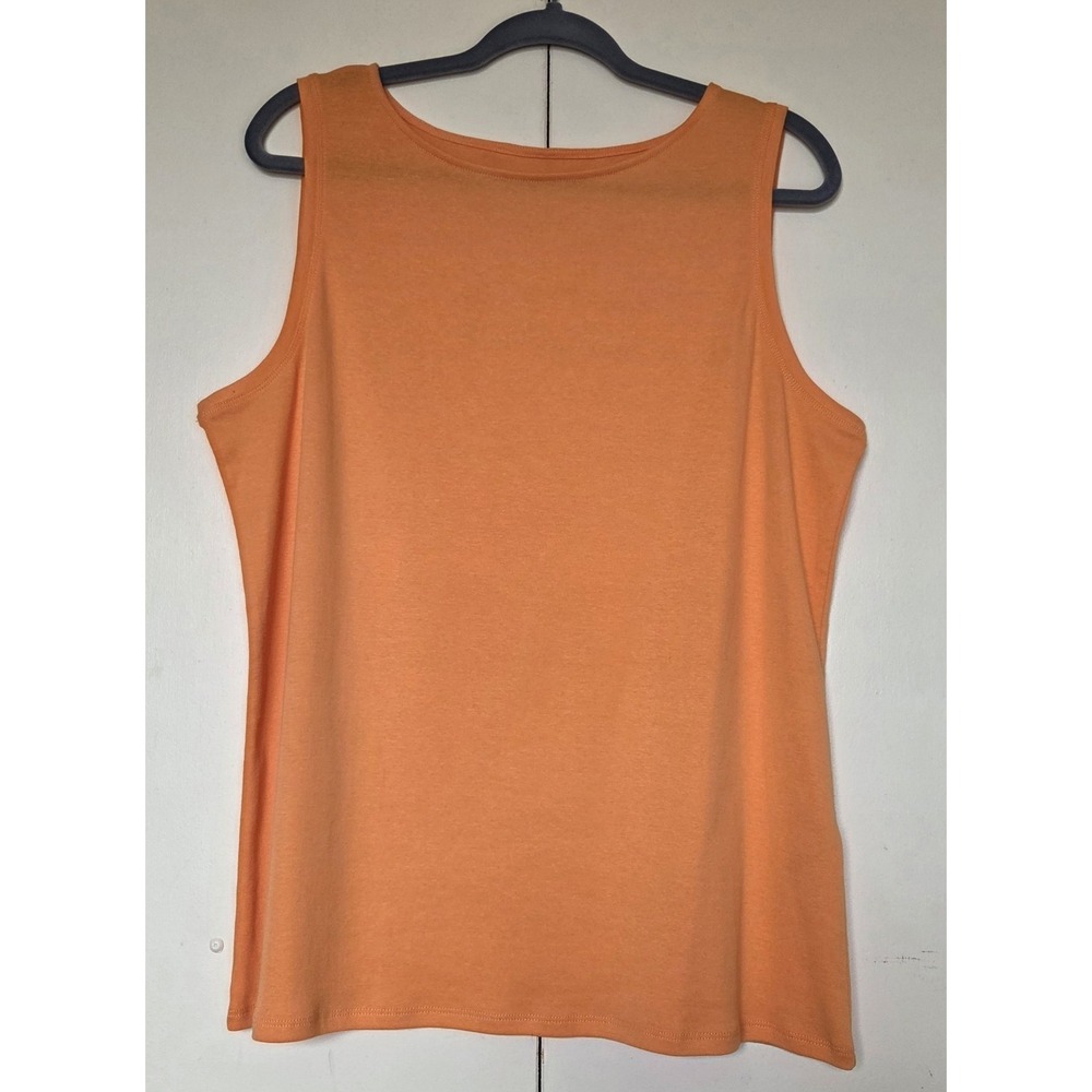 CHICO'S Women's Orange  High Neck Tank Top Sz 3 (XL) ~Excellent Condition~